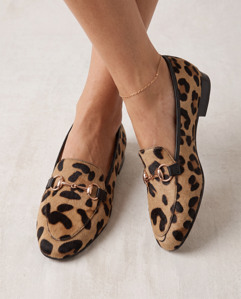 BALBINA | Mocasines de leopardo con hebilla